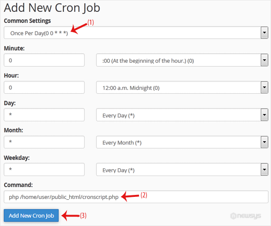 How to Create a Cronjob in cPanel add cronjob