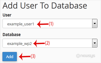 How to Add a User to a Database and Grant Privileges add db