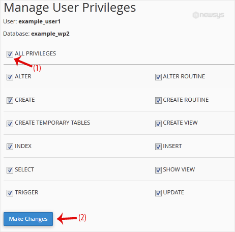 How to Add a User to a Database and Grant Privileges add privileges