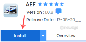 aef install button