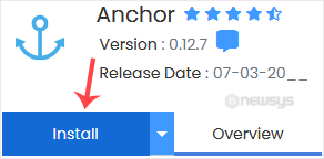 anchor install button