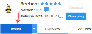 How to Install Beehive Forum via Softaculous in cPanel beehive install button