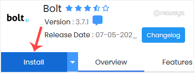 How to Install Bolt via Softaculous in cPanel bolt install button