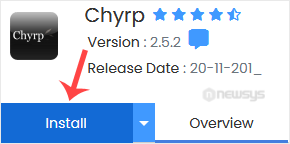 chyrp install button