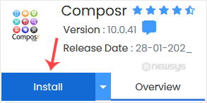 How to Install Composr via Softaculous in cPanel composr install button