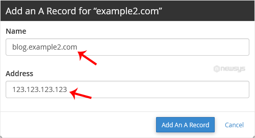 How to Add "A Record" in cPanel cpanel a record add domain
