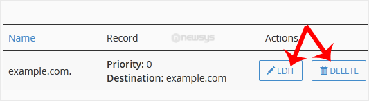 How to Edit or Remove a Record in cPanel cpanel mx record edit delete