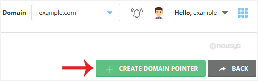 How to Create a Domain Pointer in DirectAdmin da createdomainpointer btn
