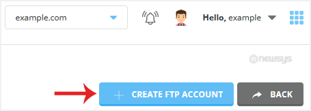 How to Create an FTP Account in DirectAdmin da createftp accountbtn