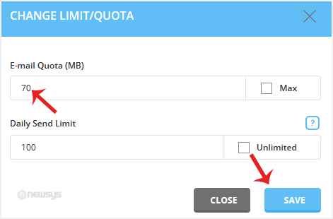 How to Change the Email Account Disk's Quota in DirectAdmin da email quota mdfy