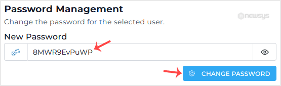 da mysql change pass option