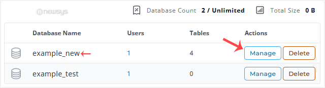 How to Download a Database Backup from DirectAdmin da mysql db manage option