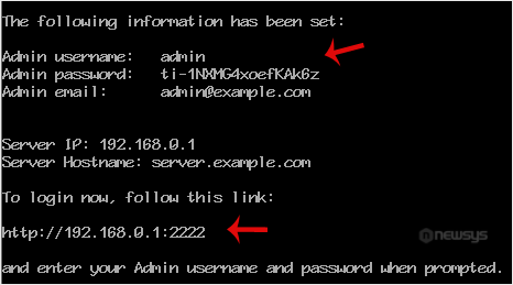 How to Install DirectAdmin on CentOS directadmin install finish