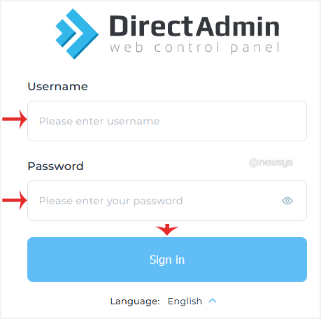 How to Log in to DirectAdmin directadmin login page