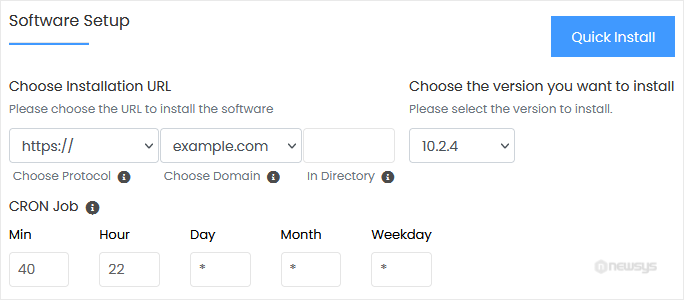 drupal install screen