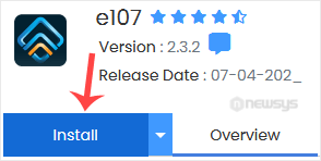 e107 install button