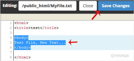 How to Edit a File in the cPanel File Manager edit file in filemanager