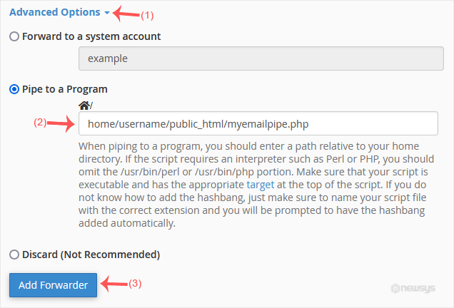 How to Forward an Email to Gmail or Other Email Service Providers email pipe