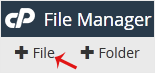 How to Create a New Folder or Files in the cPanel File Manager filemanager