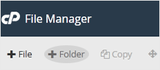 How to Create a New Folder or Files in the cPanel File Manager filemanager newfolder