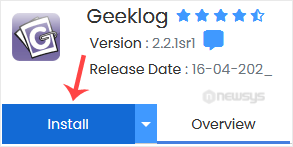 How to Install Geeklog via Softaculous in cPanel geeklog install button