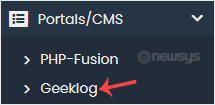 How to Install Geeklog via Softaculous in cPanel geeklog softaculous