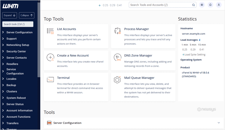 How to Access the Web Host Manager or WHM inside whm welcome