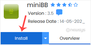 How to Install miniBB Forum via Softaculous in cPanel minibb install button