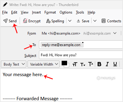 How to Forward an Email in Mozilla Thunderbird mozilla thunderbird email forwarded