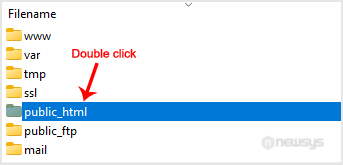 open directory by double click