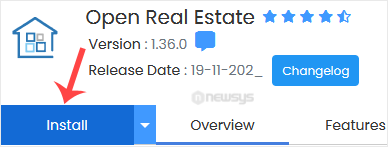 How to Install Open Real Estate via Softaculous in cPanel openrealestate install button
