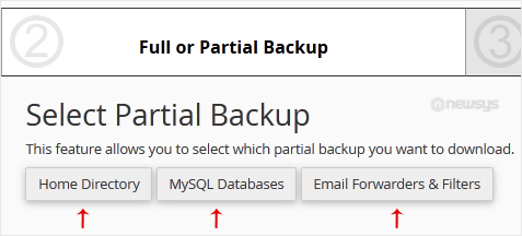 partial backup