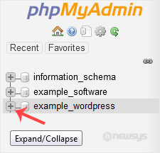 How to Repair a Database via phpMyAdmin in cPanel phpmyadmin expand db