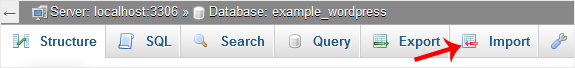 phpmyadmin import