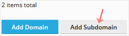 How to Add a Subdomain in Plesk plesk add subdomain button
