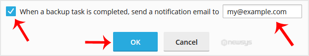 How to Generate a Full Backup in Plesk plesk backup generate enable notification