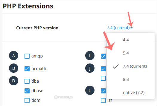 How to Change the PHP Version via CloudLinux Selector in DirectAdmin plesk da cl change php version