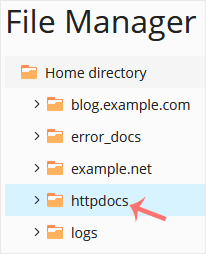 How to Create a Directory or Files in Plesk File Manager plesk filemanager httpdocs