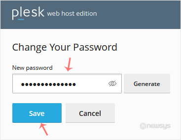 How to Reset a Plesk's Account Password plesk password reset final step