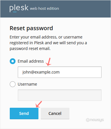 How to Reset a Plesk's Account Password plesk reset password email
