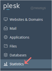 How to Check Disk and Bandwidth Usage in Plesk plesk statistics menu