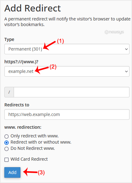 redirect addon
