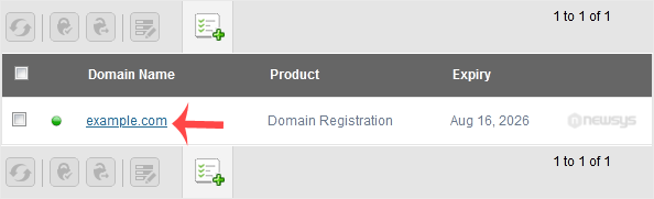select logicboxes domain