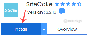 How to Install SiteCake via Softaculous in cPanel sitecake install button