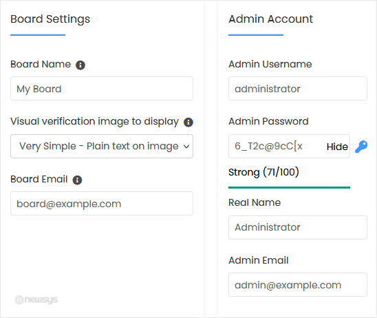 How to Install SMF Simplemachine Forum via Softaculous in cPanel smf install screen
