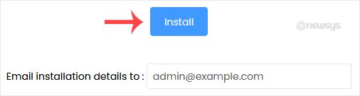 softaculous install button