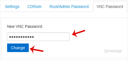 solusvm vnc password change
