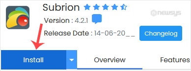How to Install Subrion via Softaculous in cPanel subrion install button