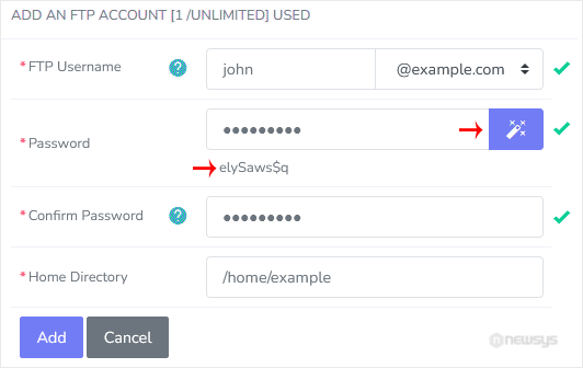 siteworx ftp add