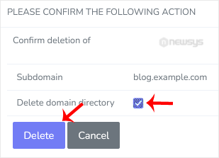 How to Remove a Subdomain in SiteWorx subdomain delete final